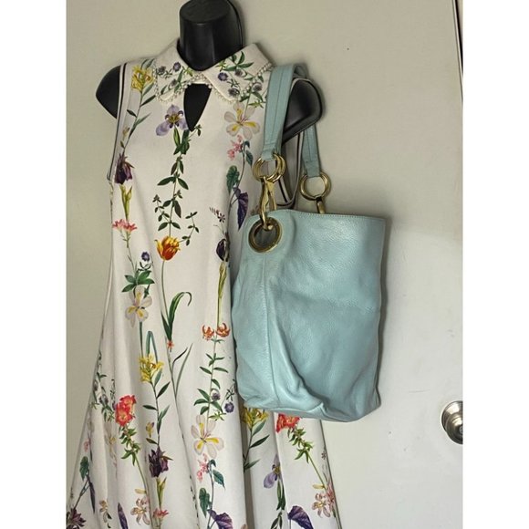 Anteprima Nueve Aqua Faux Leather Shoulder Bag - Picture 6 of 9